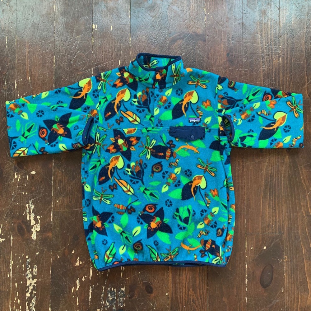 ISO Patagonia Synchilla Jitterbug Tobago Blue Insects Bug Fleece